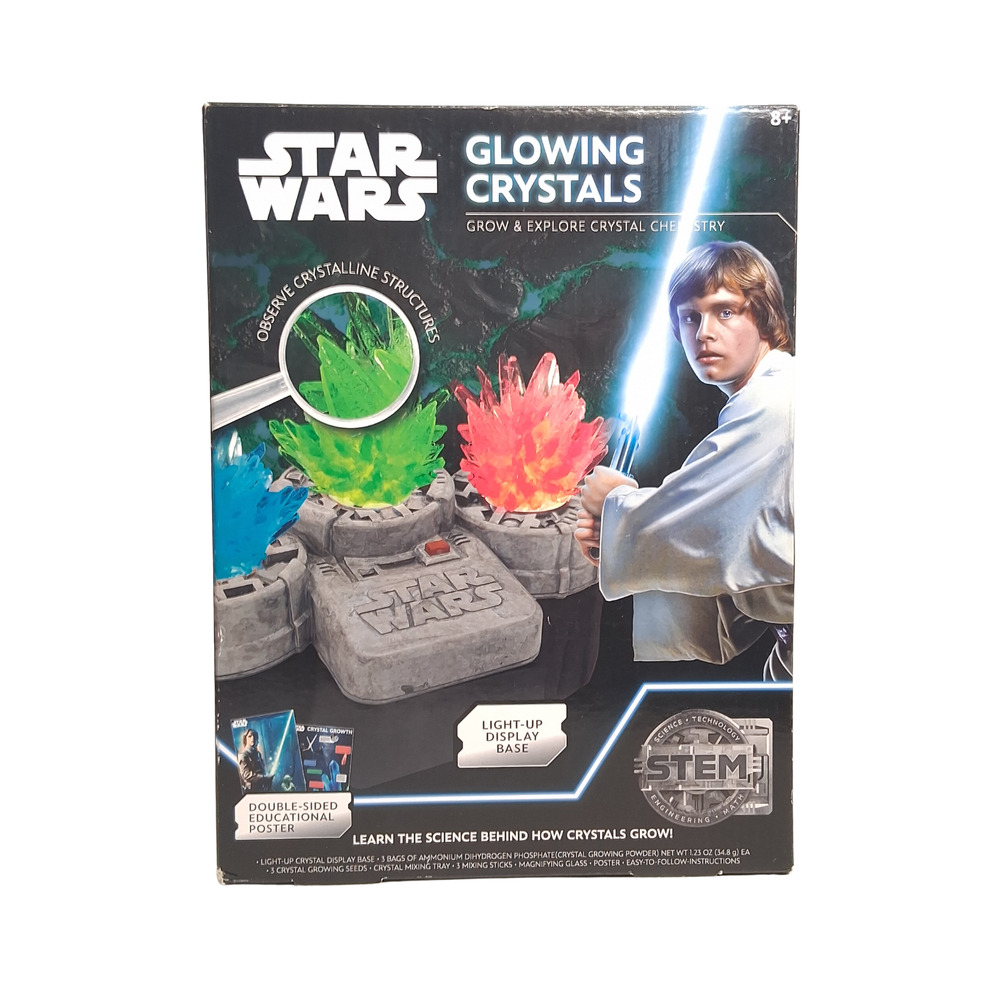 2024 Disney Star Wars Growing Crystals Kit Light Up Display Base Science Set
